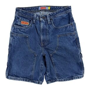 Empyre Shorts Mens 28 Blue Denim Cargo Carpenter Relaxed 8 Inseam Casual Y2K